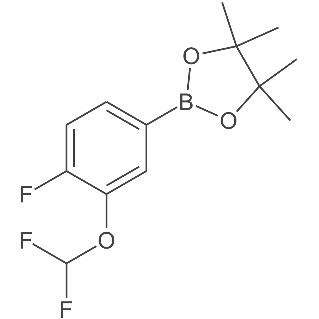 2-(3-(二氟甲氧基)-4-氟苯基)-4,4,5,5-四甲基-1,3,2-二氧杂硼烷