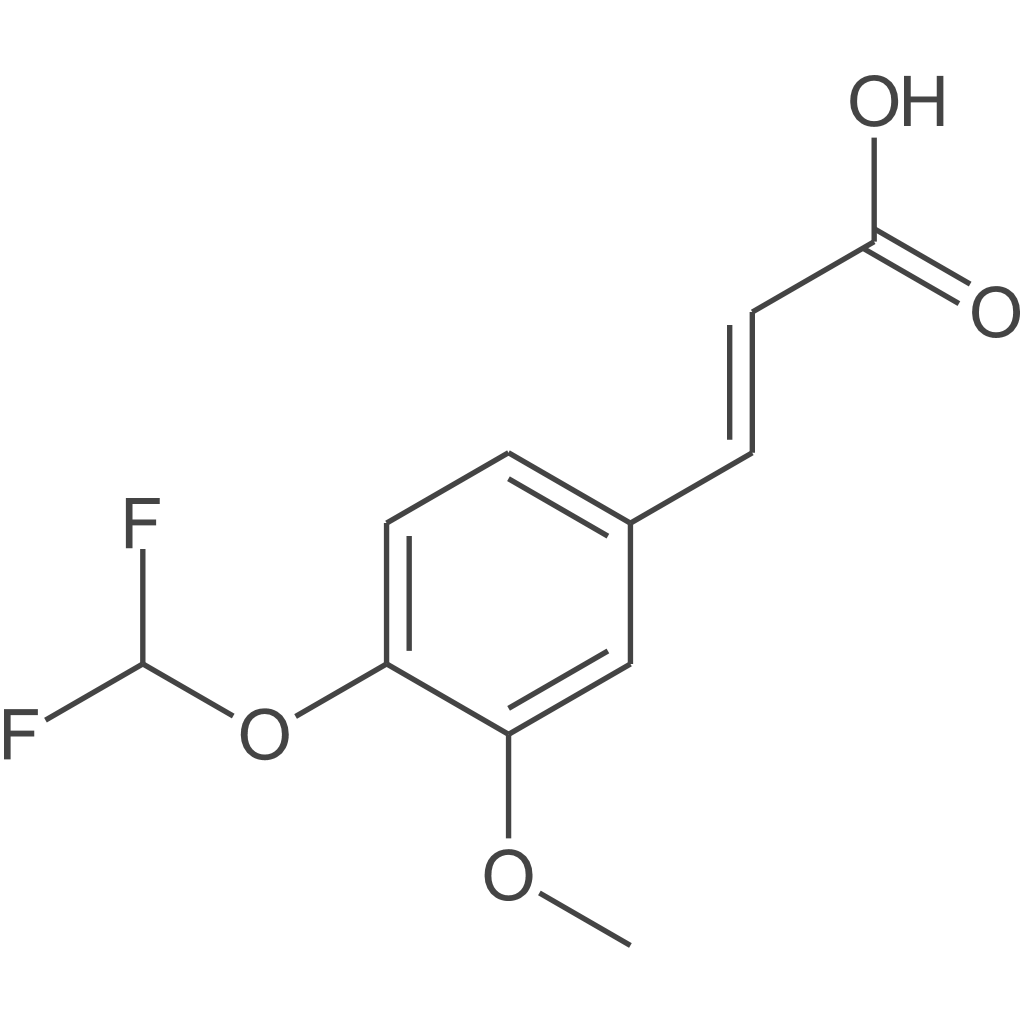 (E)-3-(4-(二氟甲氧基)-3-甲氧基苯基)丙烯酸