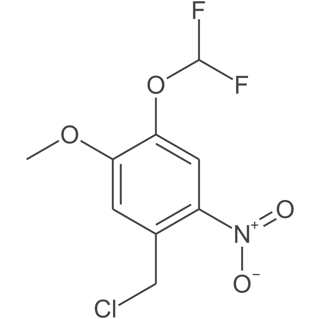 1-(氯甲基)-4-(二氟甲氧基)-5-甲氧基-2-硝基苯