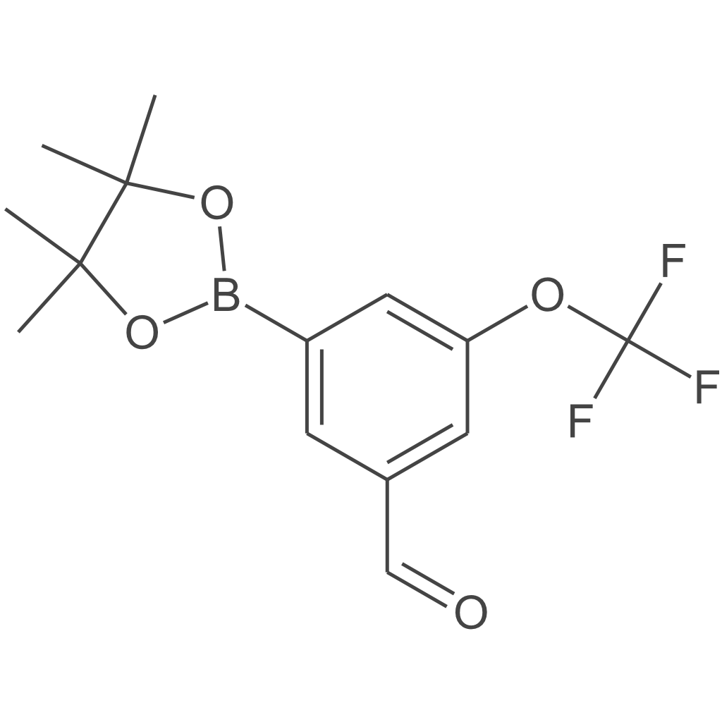 3-(4,4,5,5-四甲基-1,3,2-二氧硼杂环戊烷-2-基)-5-(三氟甲氧基)苯甲醛
