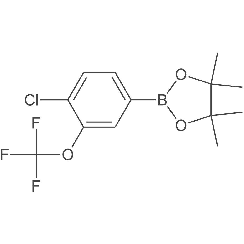 2-(4-氯-3-(三氟甲氧基)苯基)-4,4,5,5-四甲基-1,3,2-二氧杂硼杂环戊烷