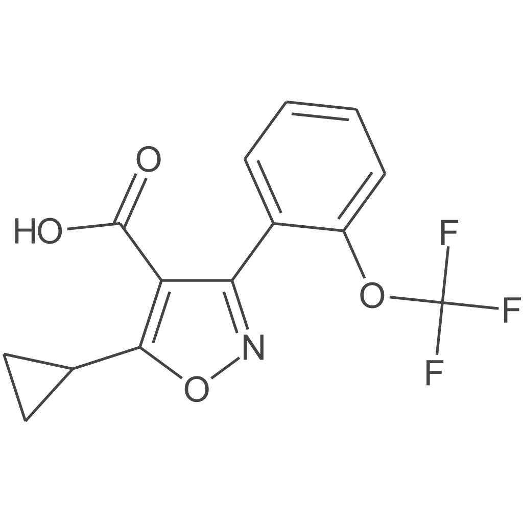 5-环丙基-3-(2-(三氟甲氧基)苯基)异噁唑-4-羧酸