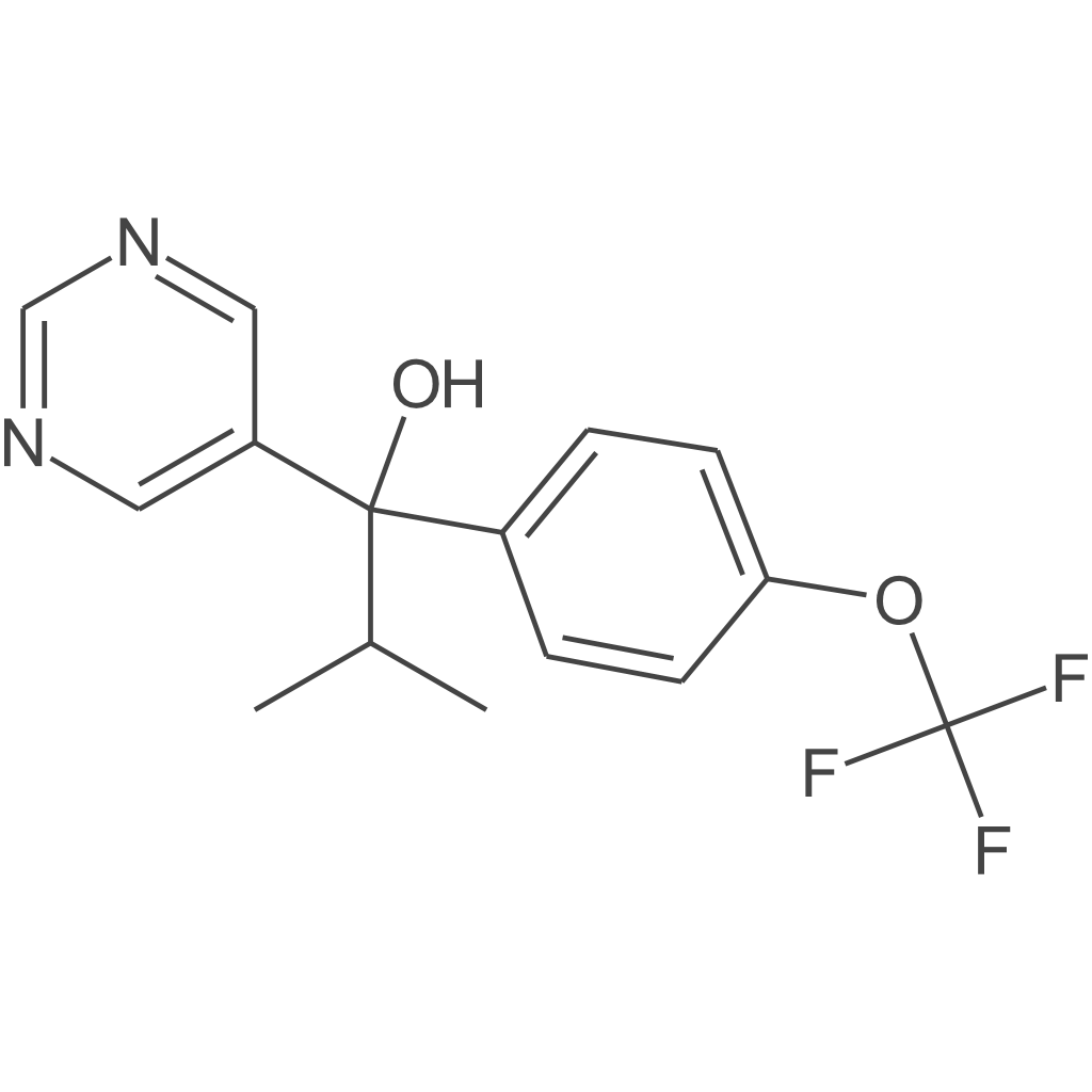 2-甲基-1-(嘧啶-5-基)-1-(4-(三氟甲氧基)苯基)丙-1-醇