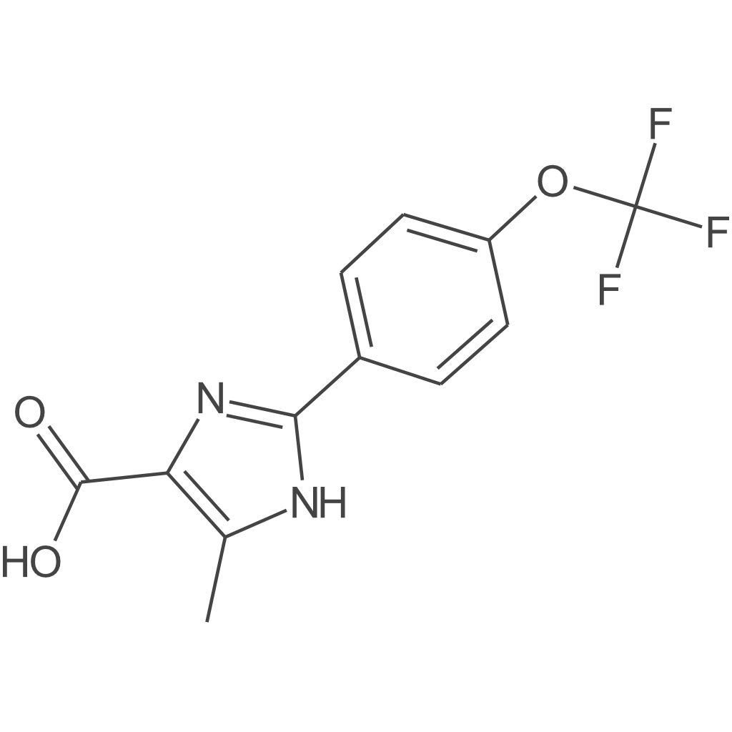 5-甲基-2-(4-(三氟甲氧基)苯基)-1H-咪唑-4-羧酸