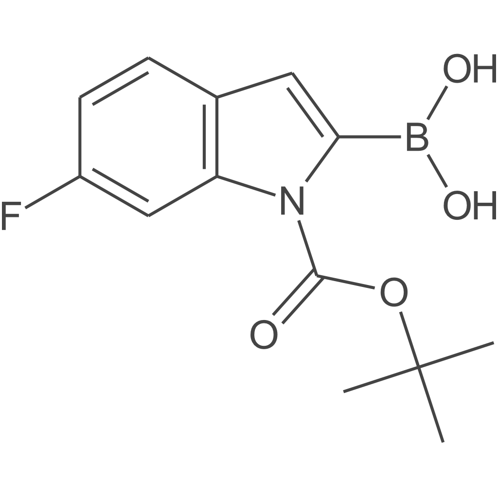 1-Boc-6-氟吲哚-2-硼酸