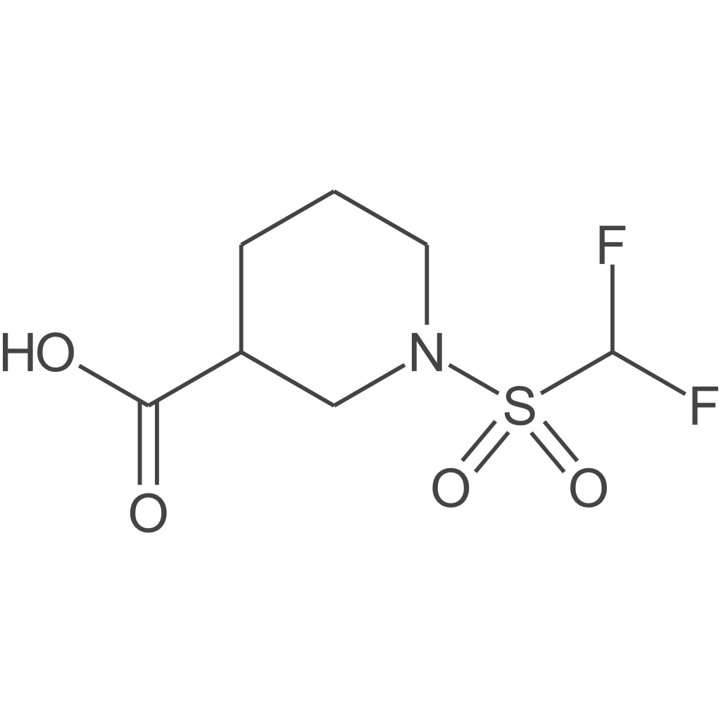 1-二氟甲磺酰基哌啶-3-羧酸