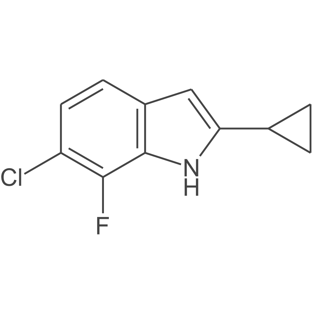 6-氯-2-环丙基-7-氟-1H-吲哚