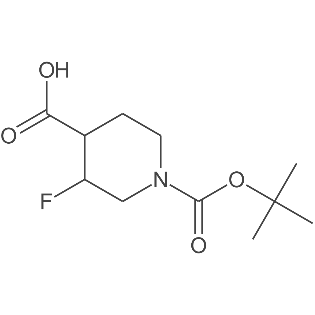 1-(Boc)-3-氟哌啶-4-羧酸