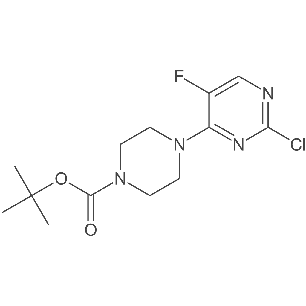 叔丁基4-（2-氯-5-氟嘧啶-4-基）哌嗪-1-甲酸叔丁酯