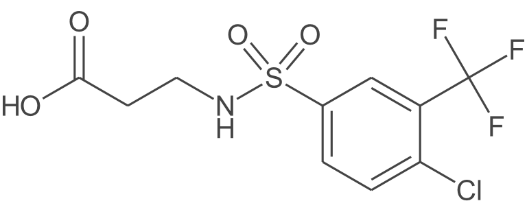 3-((4-氯-3-(三氟甲基)苯基)磺酰氨基)丙酸