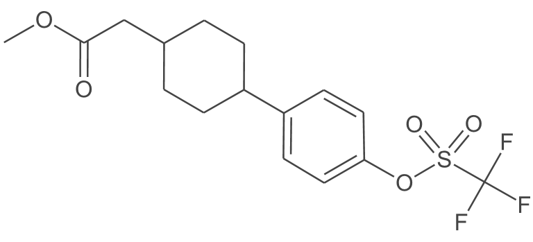 反式-2-[4-[4-[(三氟甲基磺酰基)氧基]苯基]环己基]乙酸甲酯