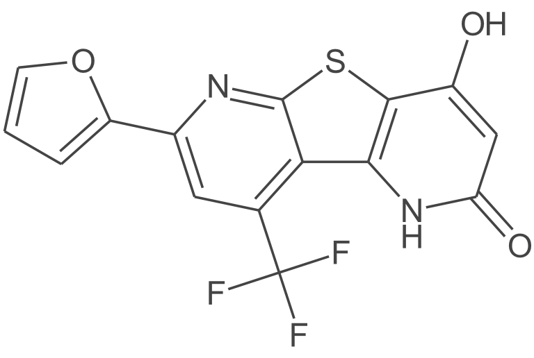 7-(呋喃-2-基)-4-羟基-9-(三氟甲基)噻吩并[2,3-b:4,5-b']二吡啶-2(1H)-酮