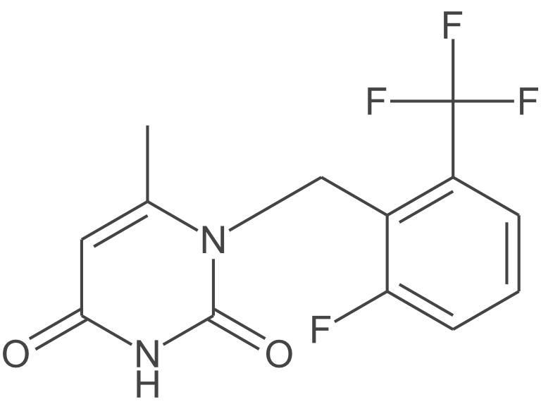 1-(2-氟-6-(三氟甲基)苄基)-6-甲基嘧啶-2,4(1H,3H)-二酮