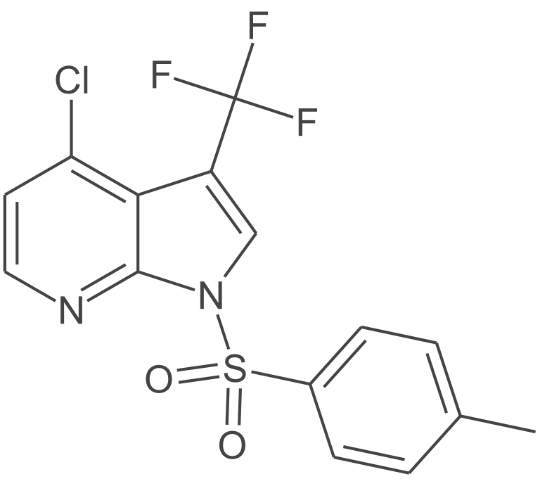 4-氯-1-[(4-甲基苯基)磺酰基]-3-(三氟甲基)-1H-吡咯并[2,3-b]吡啶