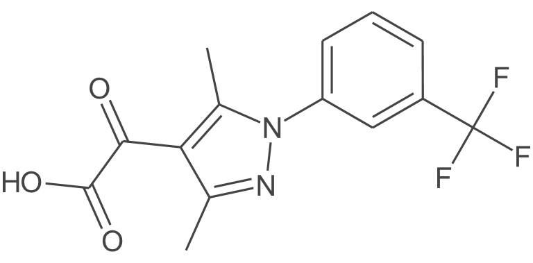 2-{3,5-二甲基-1-[3-(三氟甲基)苯基]-1h-吡唑-4-基}-2-氧代乙酸