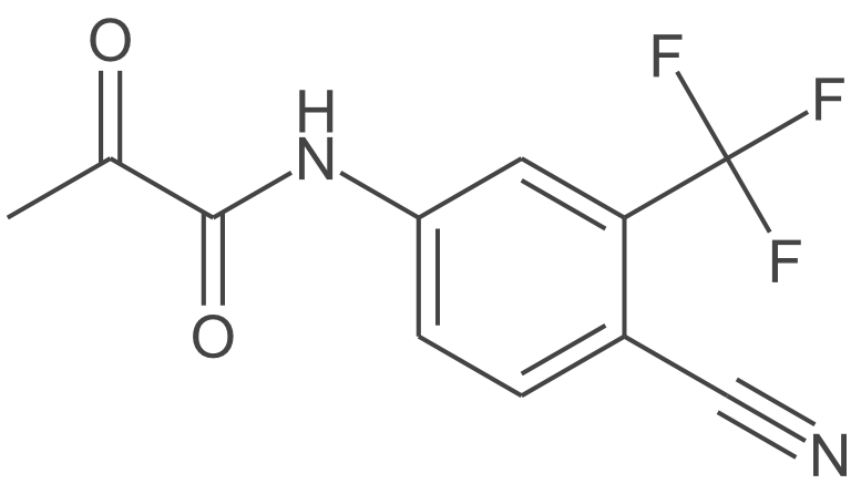 N-(4-氰基-3-(三氟甲基)苯基)-2-氧代丙酰胺