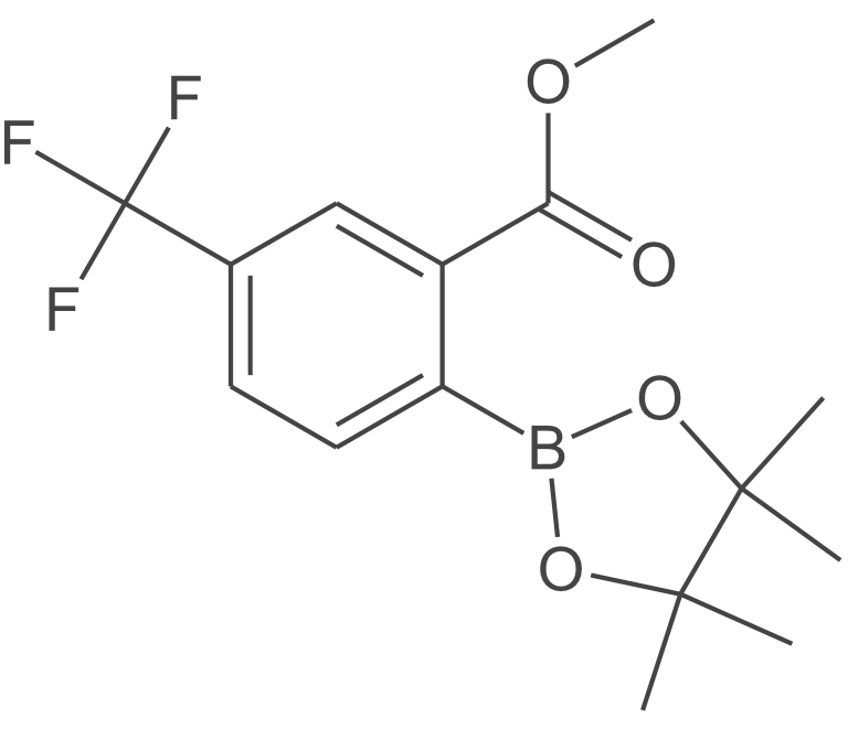 2-(4,4,5,5-四甲基-1,3,2-二氧杂硼烷-2-基)-5-(三氟甲基)苯甲酸甲酯