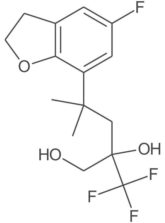 4-(5-氟-2,3-二氢苯并呋喃-7-基)-4-甲基-2-(三氟甲基)戊烷-1,2-二醇
