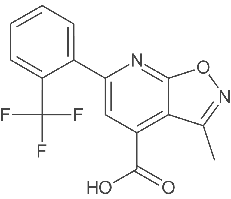 3-甲基-6-[2-(三氟甲基)苯基]-[1,2]噁唑并[5,4-b]吡啶-4-羧酸