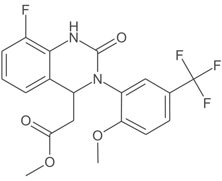 2-(8-氟-3-(2-甲氧基-5-(三氟甲基)苯基)-2-氧代-1,2,3,4-四氢喹唑啉-4-基)乙酸乙酯