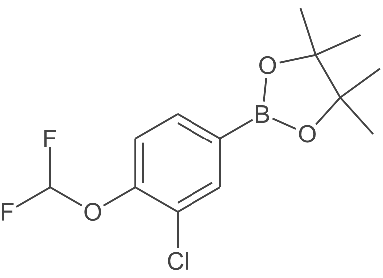 2-(3-氯-4-(二氟甲氧基)苯基)-4,4,5,5-四甲基-1,3,2-二氧硼烷