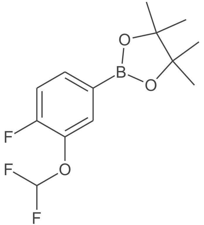 2-(3-(二氟甲氧基)-4-氟苯基)-4,4,5,5-四甲基-1,3,2-二氧杂硼烷