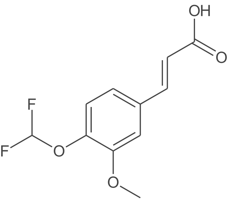 (E)-3-(4-(二氟甲氧基)-3-甲氧基苯基)丙烯酸