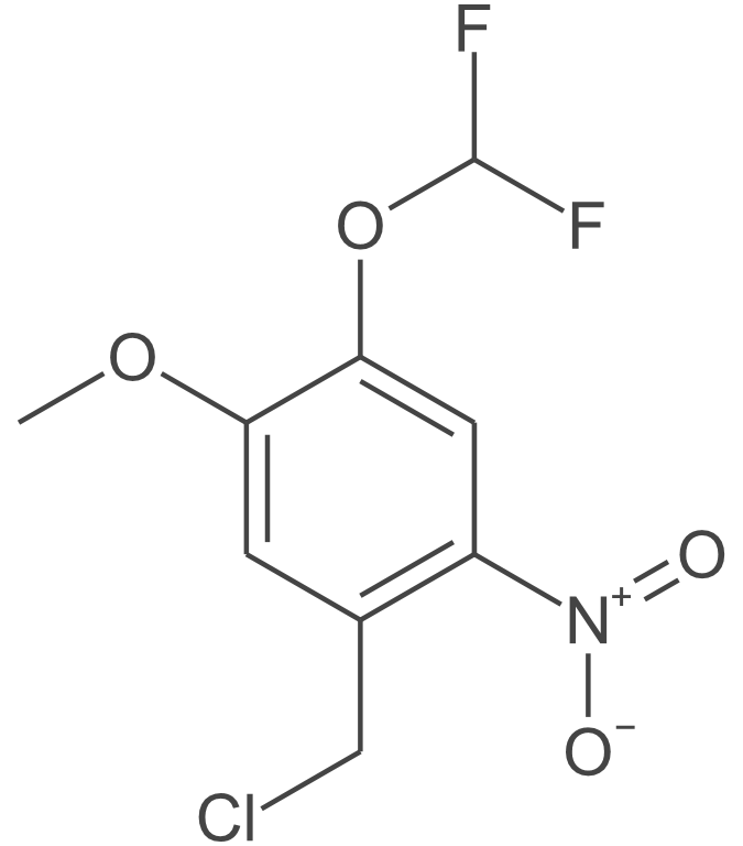 1-(氯甲基)-4-(二氟甲氧基)-5-甲氧基-2-硝基苯