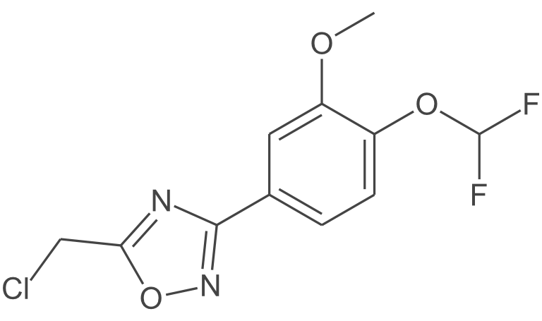 5-(氯甲基)-3-(4-(二氟甲氧基)-3-甲氧基苯基)-1,2,4-噁二唑