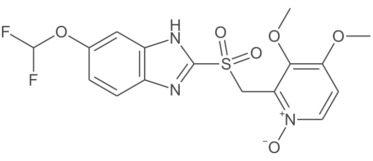 2-((((5-(二氟甲氧基)-1H-苯并[d]咪唑-2-基)磺酰基)甲基)-3,4-二甲氧基吡啶1-氧化物（泮托拉唑杂质）