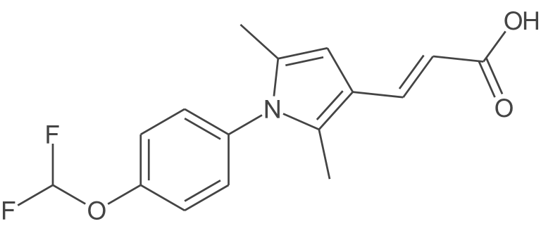 3-(1-(4-(二氟甲氧基)苯基)-2,5-二甲基-1H-吡咯-3-基)丙烯酸