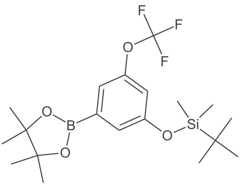 叔丁基二甲基(3-(4,4,5,5-四甲基-1,3,2-二氧硼杂环戊烷-2-基)-5-(三氟甲氧基)苯氧基)硅烷