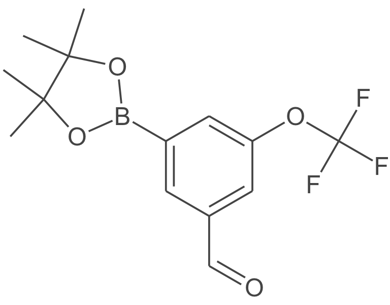 3-(4,4,5,5-四甲基-1,3,2-二氧硼杂环戊烷-2-基)-5-(三氟甲氧基)苯甲醛