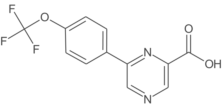 6-(4-(三氟甲氧基)苯基)吡嗪-2-羧酸