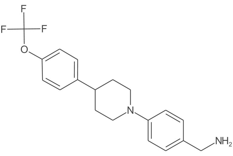 (4-(4-(4-(三氟甲氧基)苯基)哌啶-1-基)苯基)甲胺