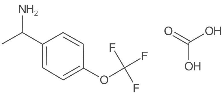 1-(4-(三氟甲氧基)苯基)乙烷-1-胺碳酸盐