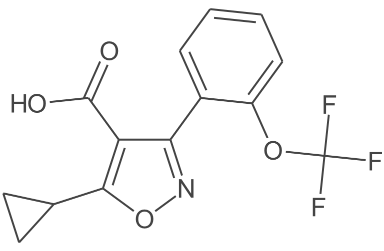 5-环丙基-3-(2-(三氟甲氧基)苯基)异噁唑-4-羧酸
