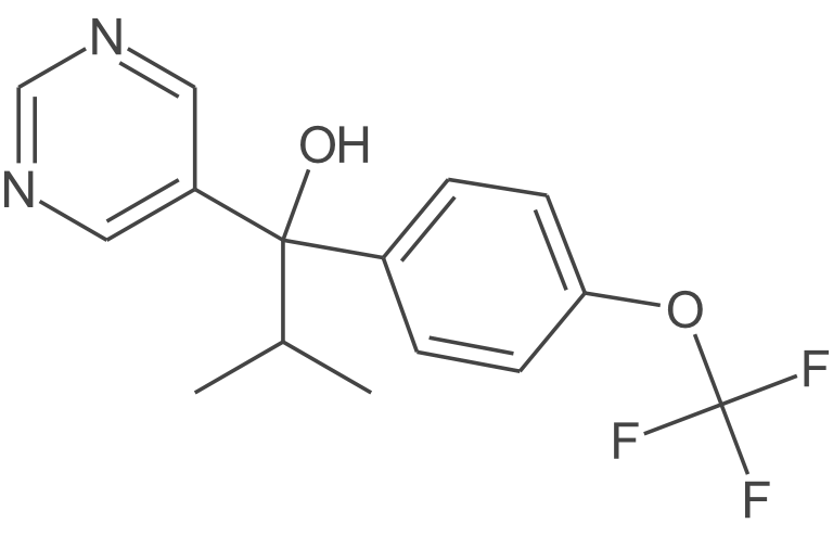 2-甲基-1-(嘧啶-5-基)-1-(4-(三氟甲氧基)苯基)丙-1-醇