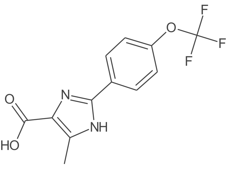 5-甲基-2-(4-(三氟甲氧基)苯基)-1H-咪唑-4-羧酸