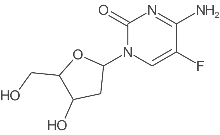 4-氨基-5-氟-1-((2R,4S,5R)-4-羟基-5-(羟甲基)四氢呋喃-2-基)嘧啶-2(1H)-酮