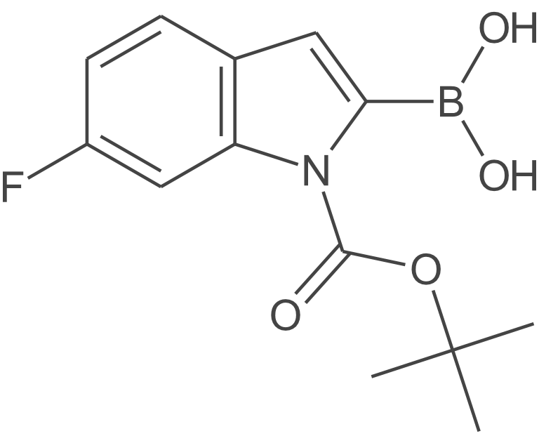 1-Boc-6-氟吲哚-2-硼酸