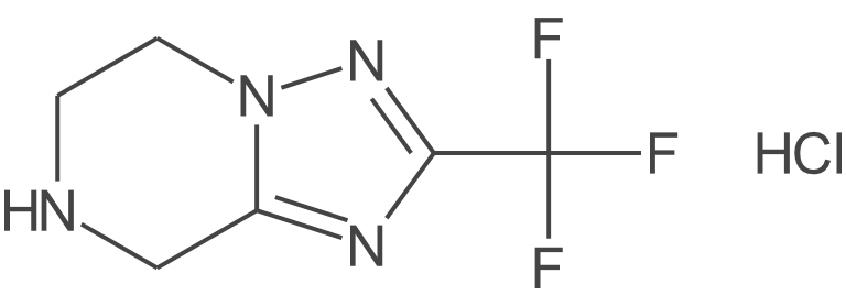 2-(三氟甲基)-5,6,7,8-四氢[1,2,4]三唑并[1,5-a]吡嗪盐酸盐