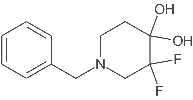 1-苄基-3,3-二氟-4,4-二羟基哌啶