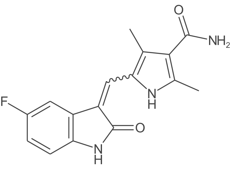 (Z)-5-((5-氟-2-氧吲哚-3-亚甲基)甲基)-2,4-二甲基-1H-吡咯-3-羧酰胺