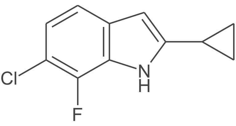 6-氯-2-环丙基-7-氟-1H-吲哚