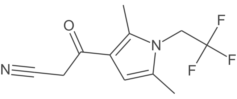 3-[2,5-二甲基-1-(2,2,2-三氟乙基)-1h-吡咯-3-基]-3-氧代丙腈
