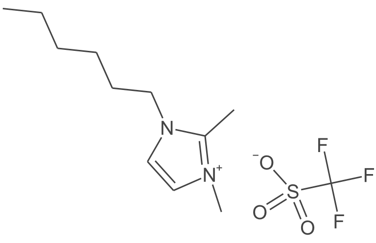 1-己基-2,3-二甲基-1H-咪唑-3-鎓三氟甲磺酸盐