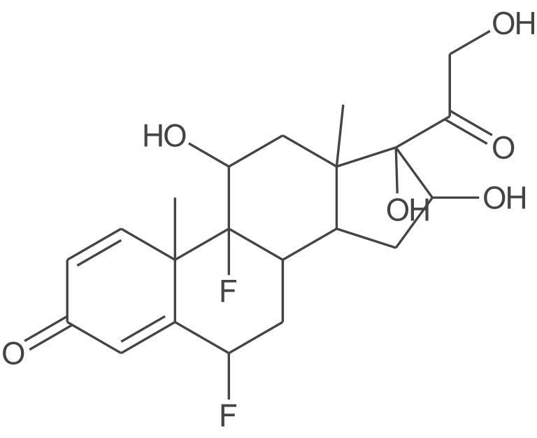 6-α,9-α-二氟-11-beta,16-α,17-α,21-四羟基孕酮-1,4-二烯-3,20-二酮