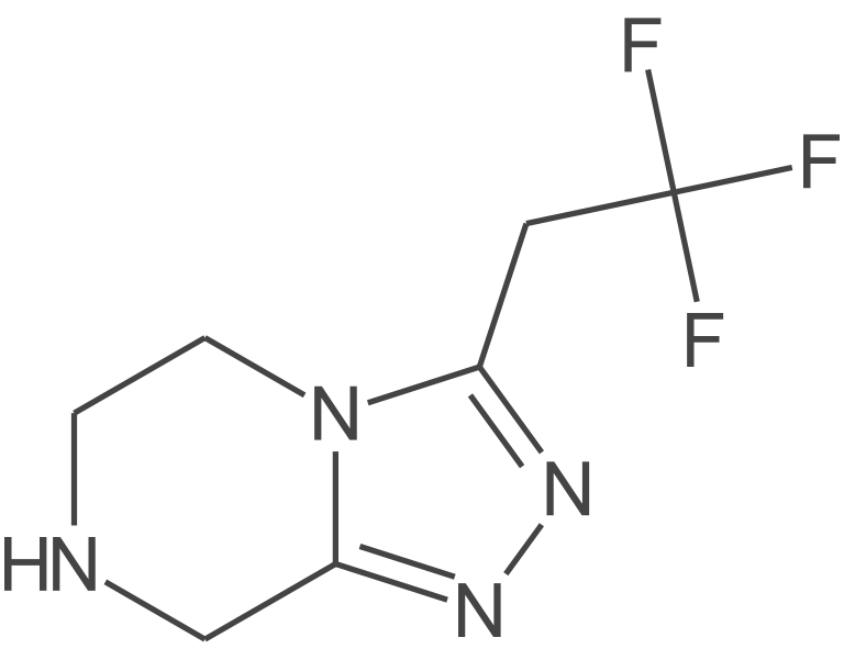 3-(2,2,2-三氟乙基)-5H,6H,7H,-8H-[1,2,4]三唑并[4,3-a]吡嗪