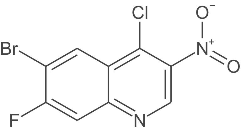 6-溴-4-氯-7-氟-3-硝基喹啉